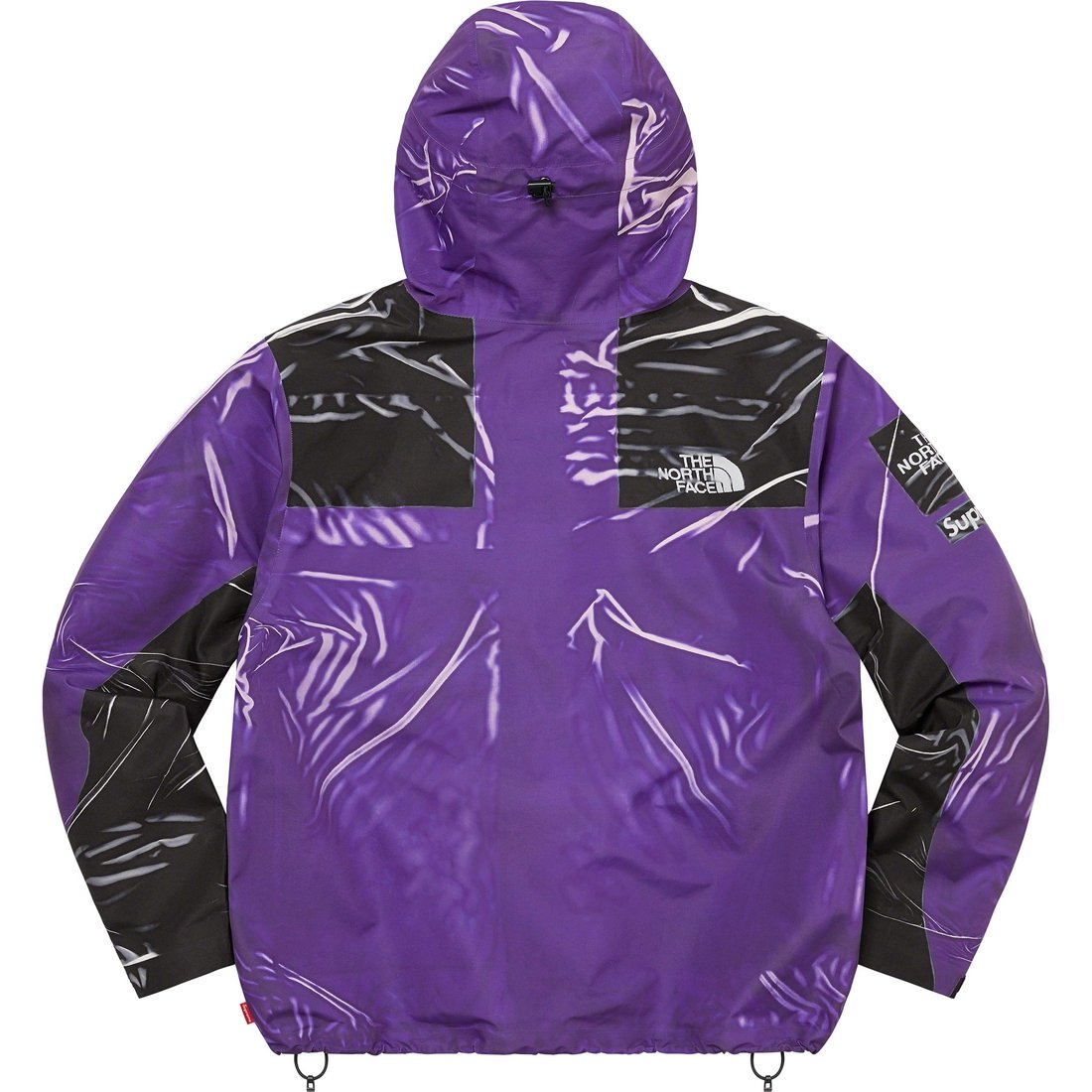 Details on Supreme The North Face Trompe L’oeil Printed Taped Seam Shell Jacket Purple from spring summer
                                                    2023 (Price is $398)