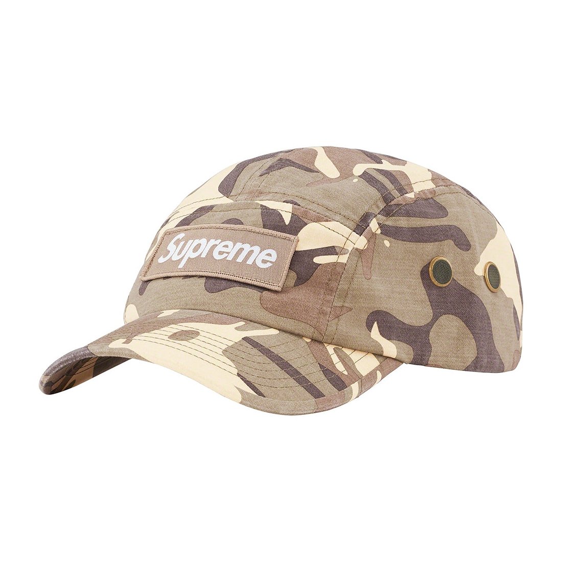 Supreme Camo Camp Cap Black