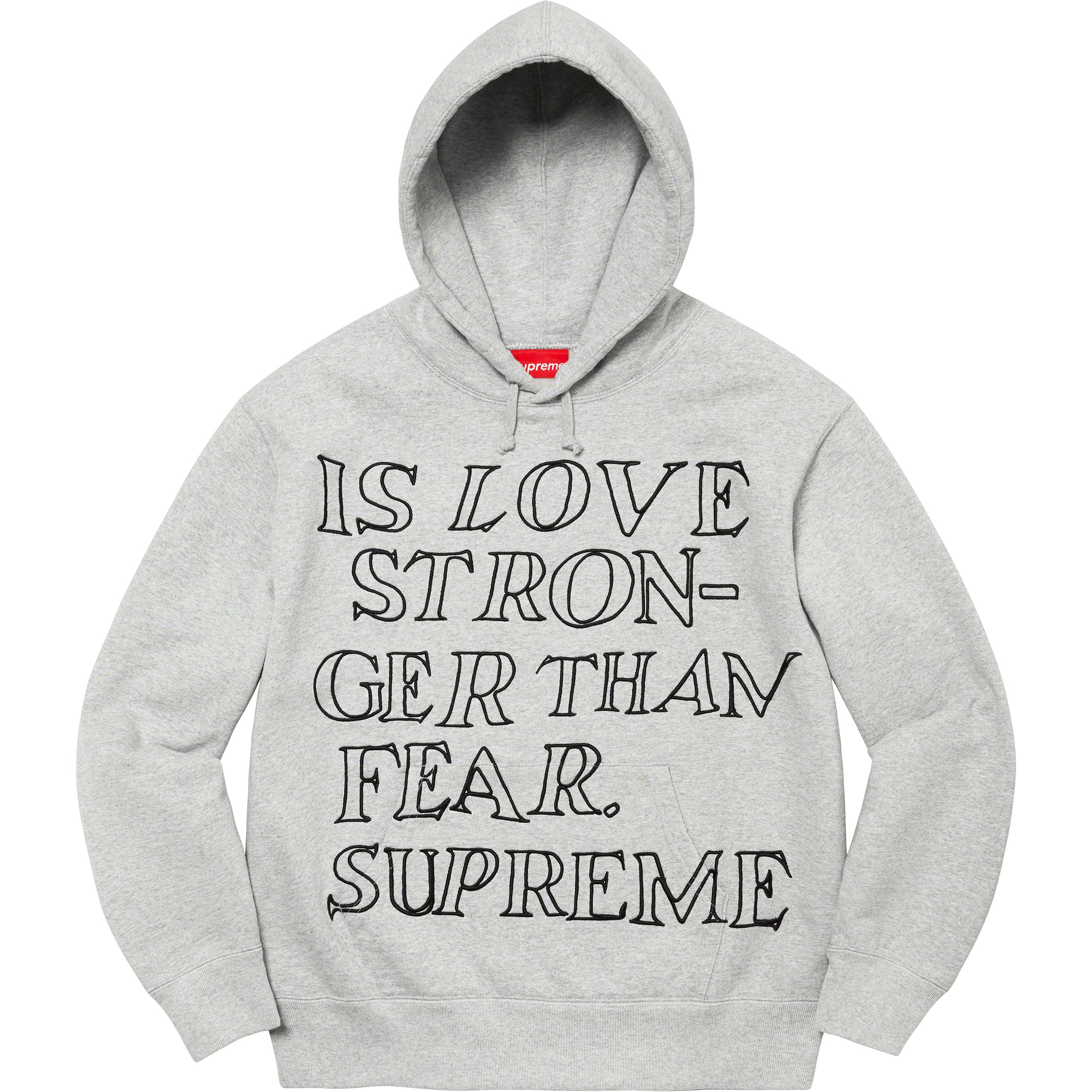 Stronger Than Fear Hooded Sweatshirt - spring summer 2023 - Supreme