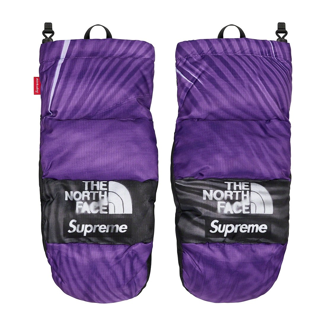 Details on Supreme The North Face Trompe L’oeil Printed Montana Mitt Purple from spring summer
                                                    2023 (Price is $98)