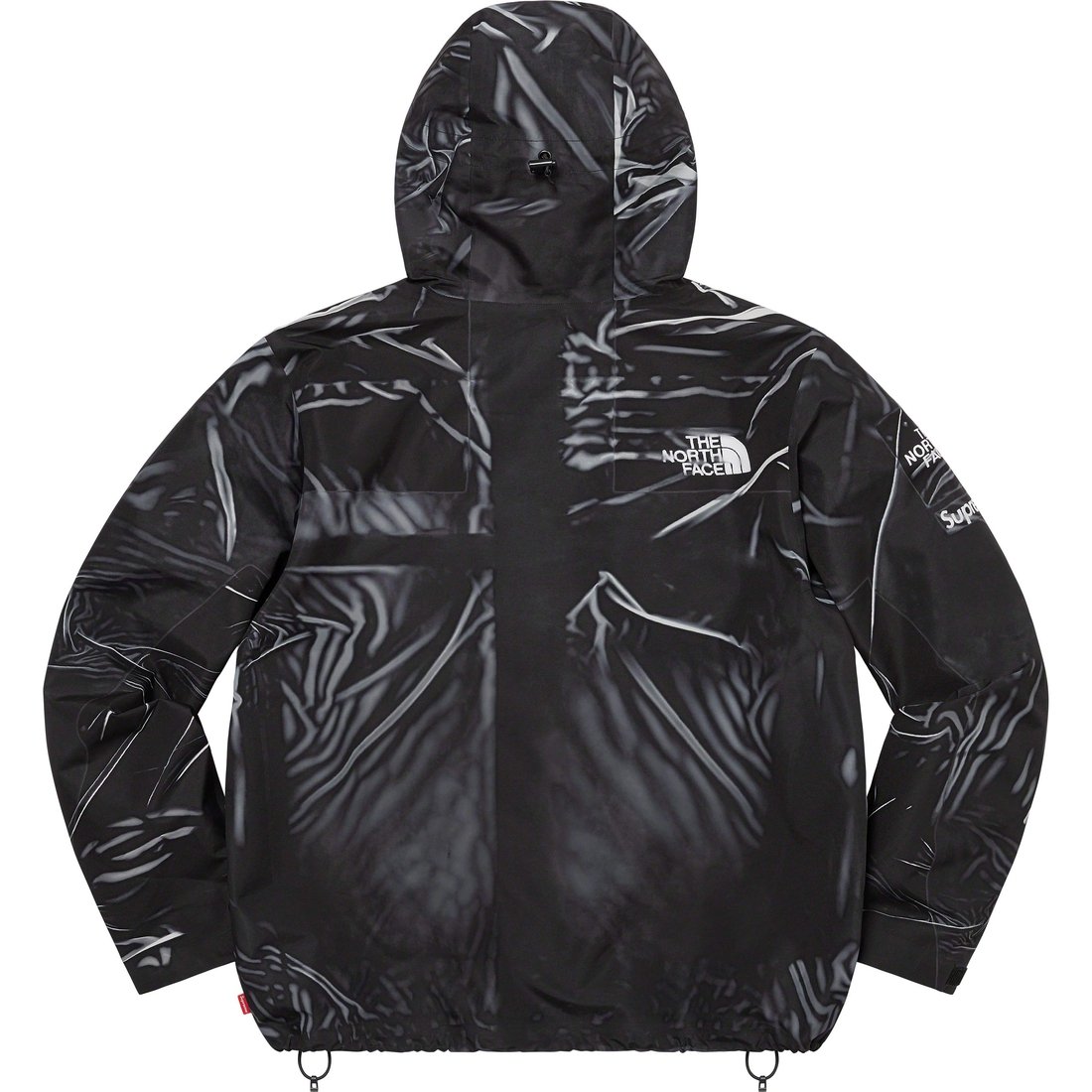 Details on Supreme The North Face Trompe L’oeil Printed Taped Seam Shell Jacket Black from spring summer
                                                    2023 (Price is $398)