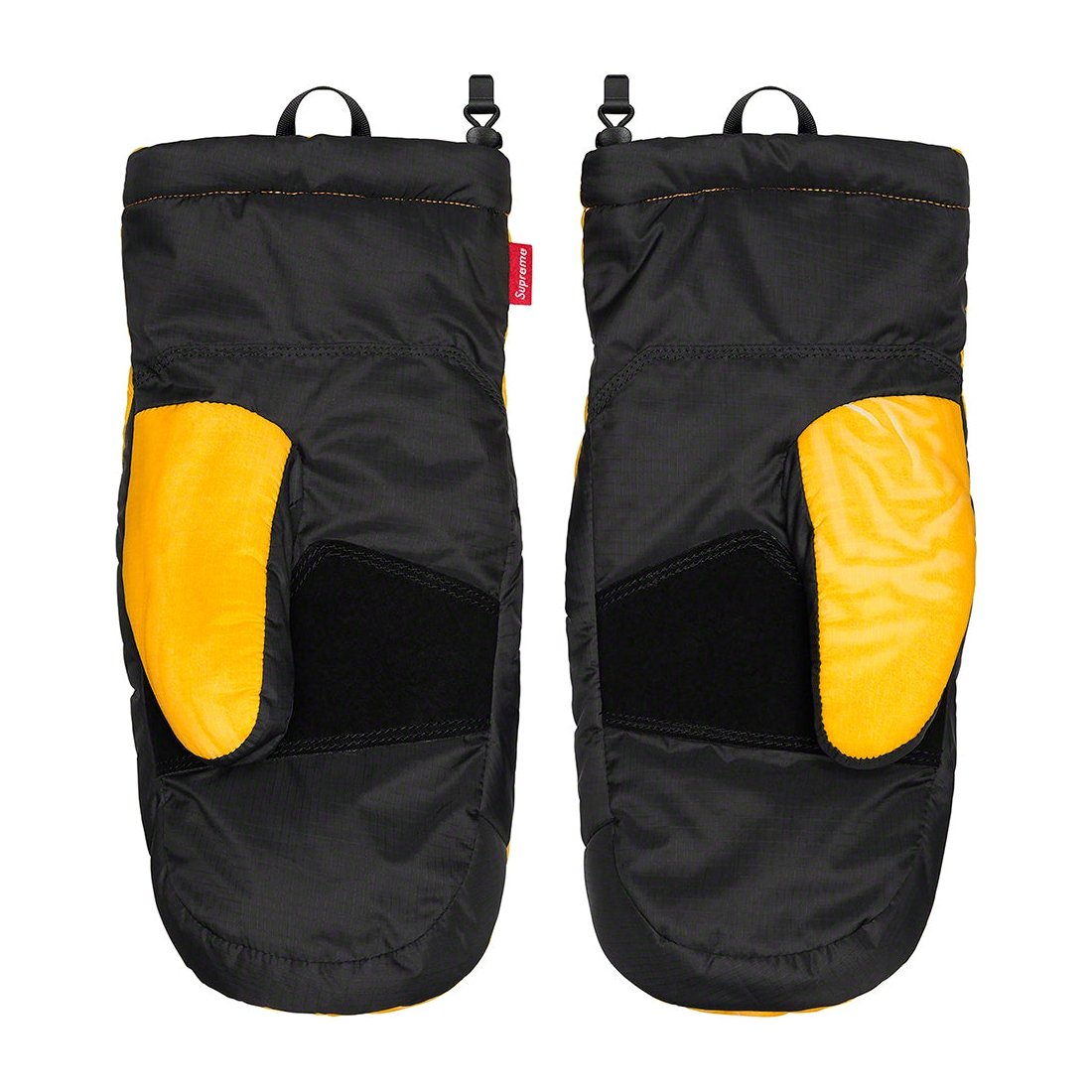 Details on Supreme The North Face Trompe L’oeil Printed Montana Mitt Yellow from spring summer
                                                    2023 (Price is $98)