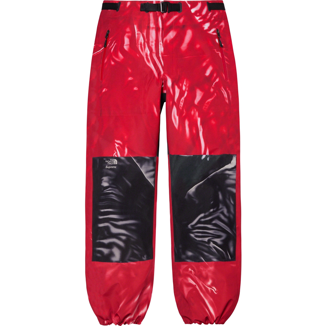 Details on Supreme The North Face Trompe L’oeil Printed Mountain Pant Red from spring summer 2023 (Price is $298)