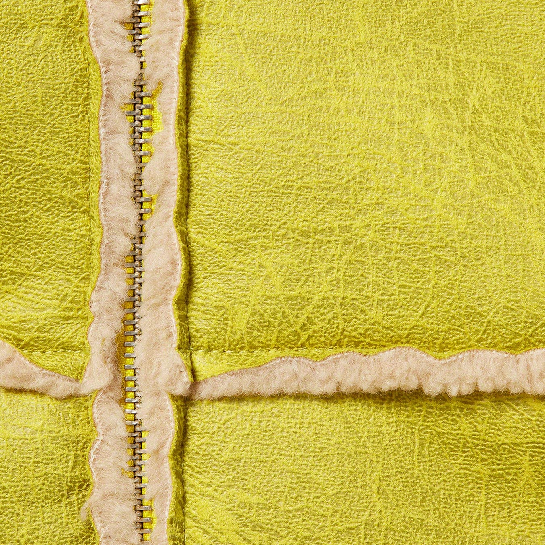 Details on Faux Shearling Hooded Jacket Citrus from spring summer 2023 (Price is $298)