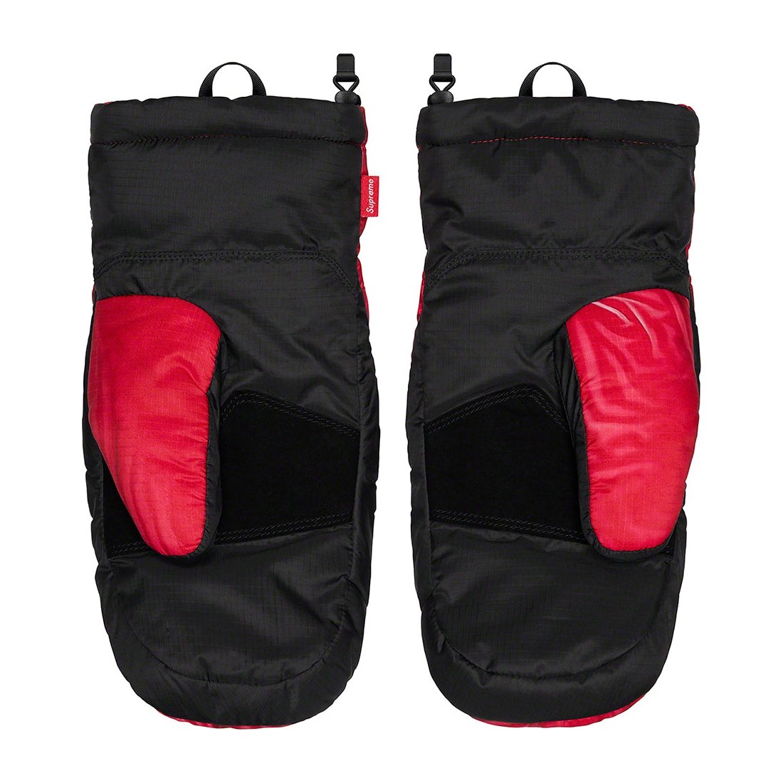 Details on Supreme The North Face Trompe L’oeil Printed Montana Mitt Red from spring summer 2023 (Price is $98)