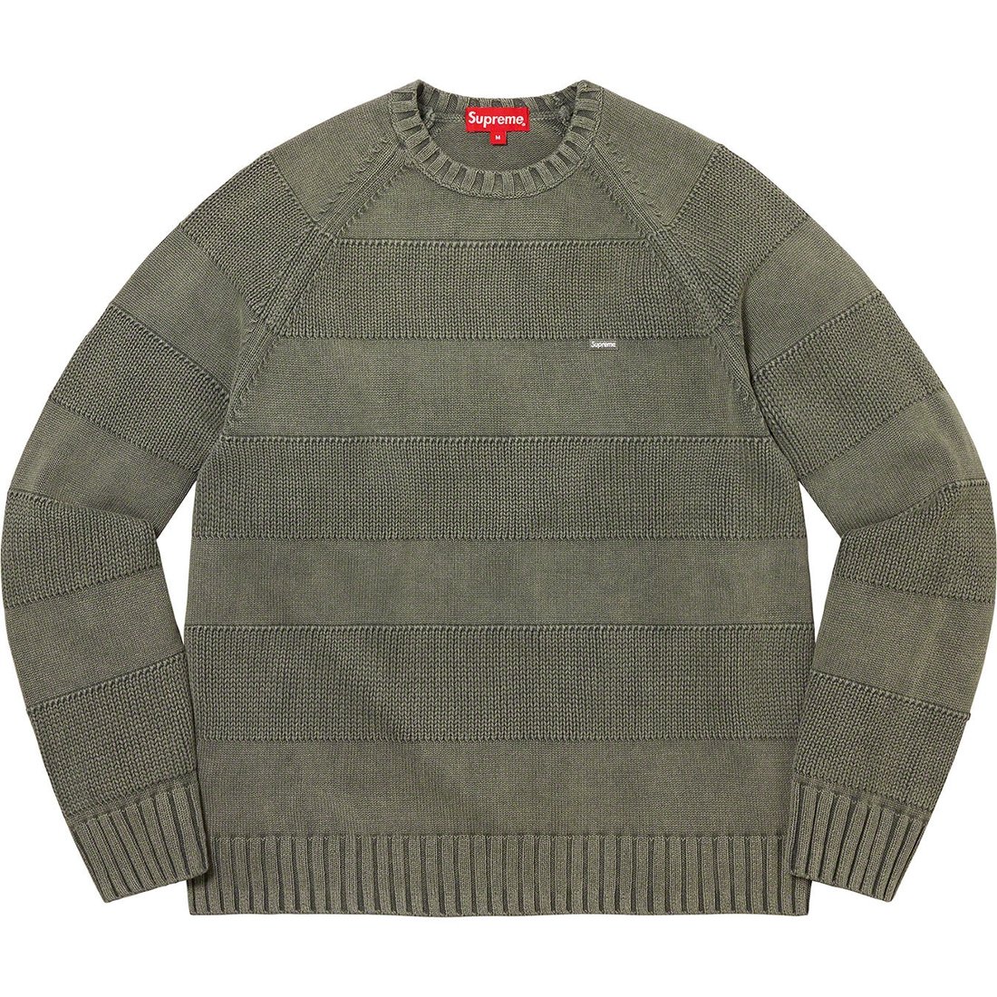 Details on Small Box Stripe Sweater Light Olive from spring summer
                                                    2023 (Price is $138)