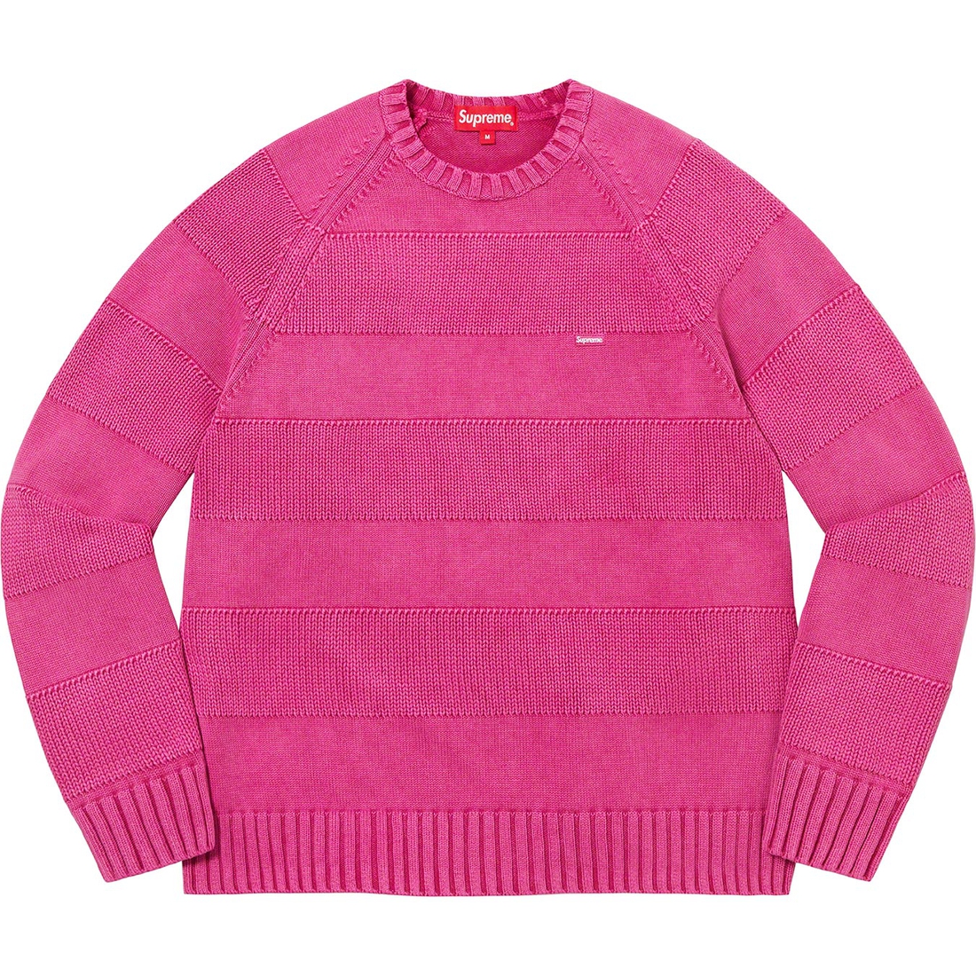 Details on Small Box Stripe Sweater Fuchsia from spring summer
                                                    2023 (Price is $138)