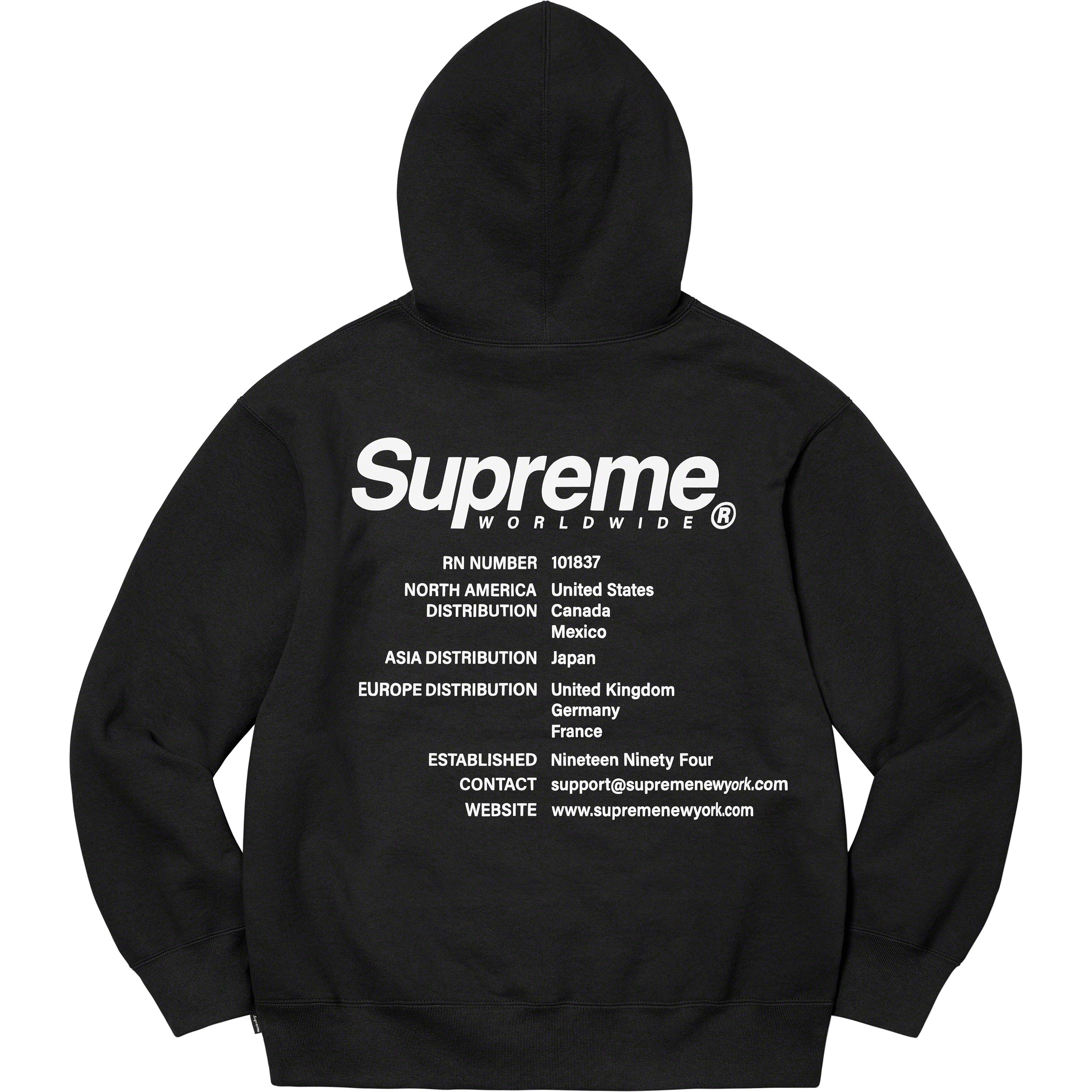 Supreme Box Logo Pullover Hoodie Black