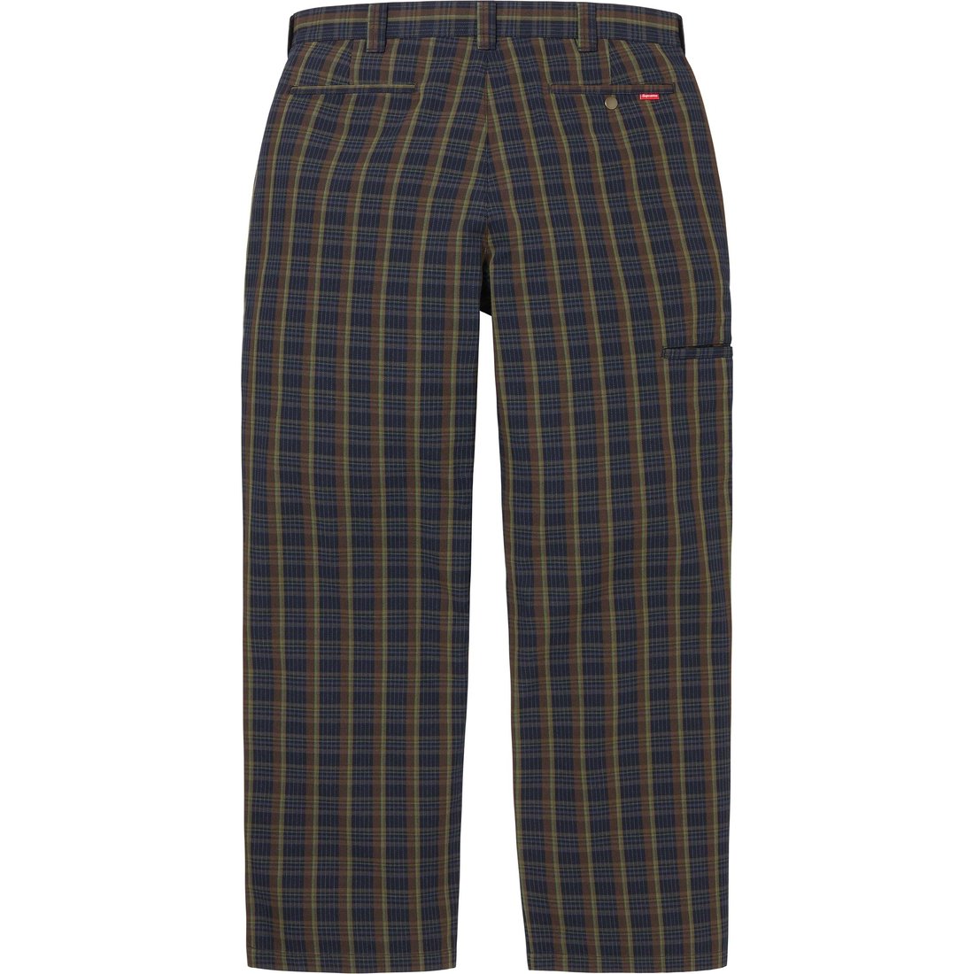 Details on Work Pant Navy Plaid from spring summer
                                                    2023 (Price is $128)