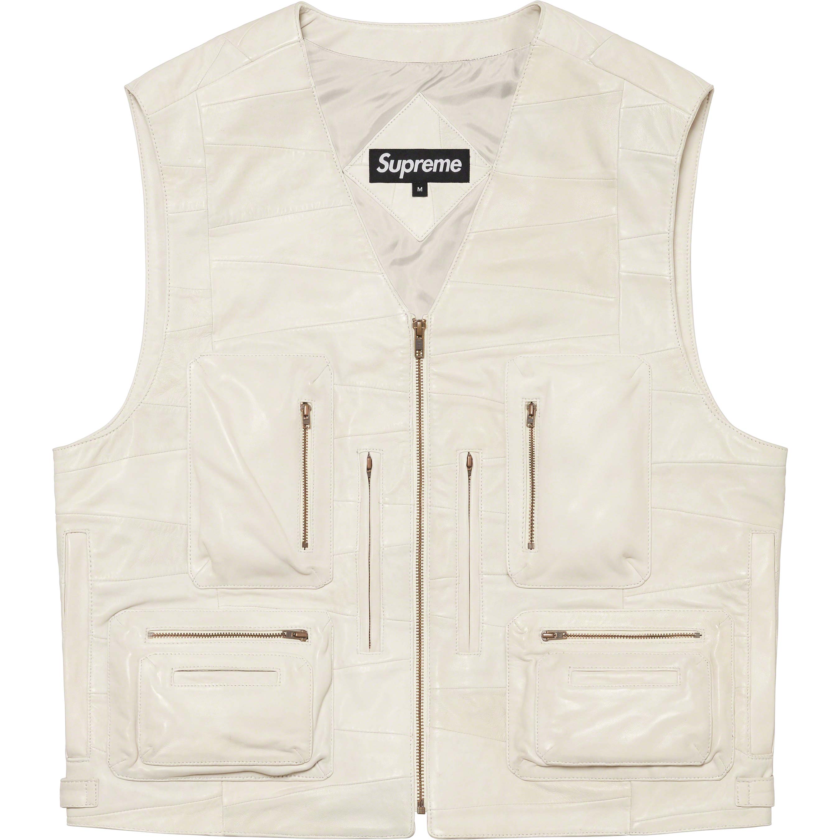 Patchwork Leather Cargo Vest - spring summer 2023 - Supreme