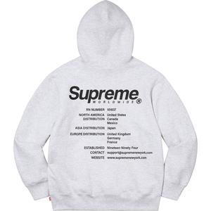 Worldwide Hooded Sweatshirt - spring summer 2023 - Supreme