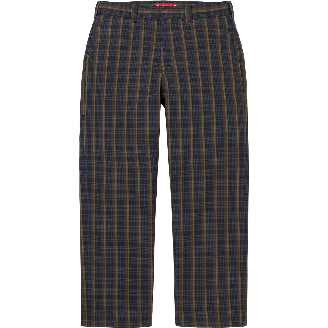 Details on Work Pant Navy Plaid from spring summer
                                                    2023 (Price is $128)