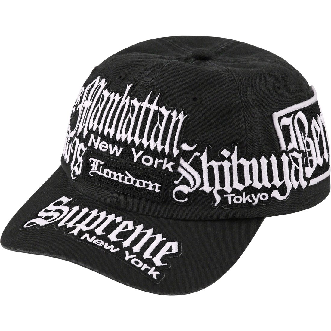 Details on City Patches 6-Panel Black from spring summer
                                                    2023 (Price is $54)