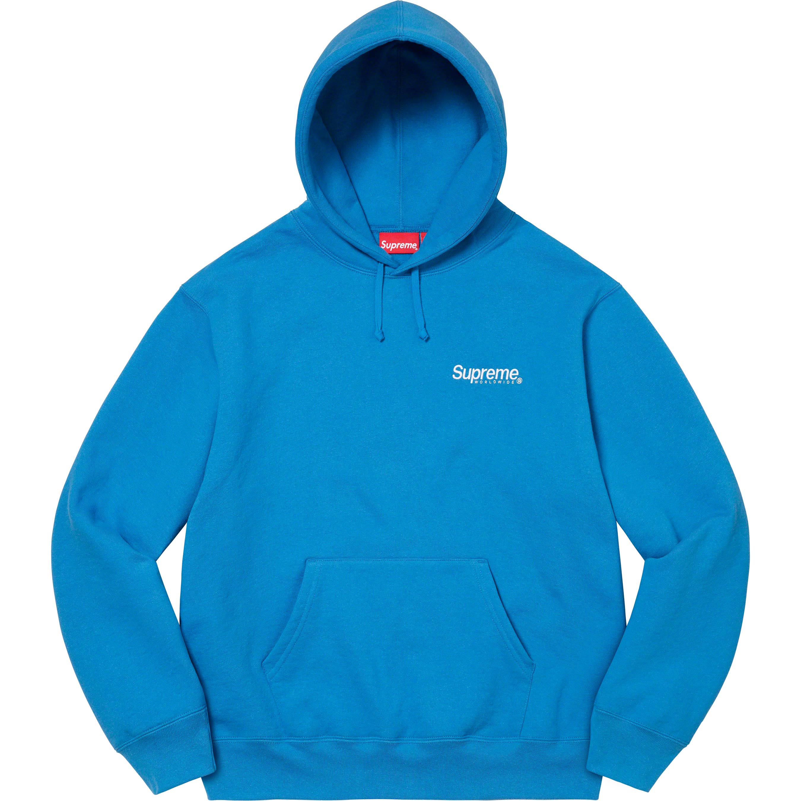 Supreme Navy Blue Box Logo Hoodie