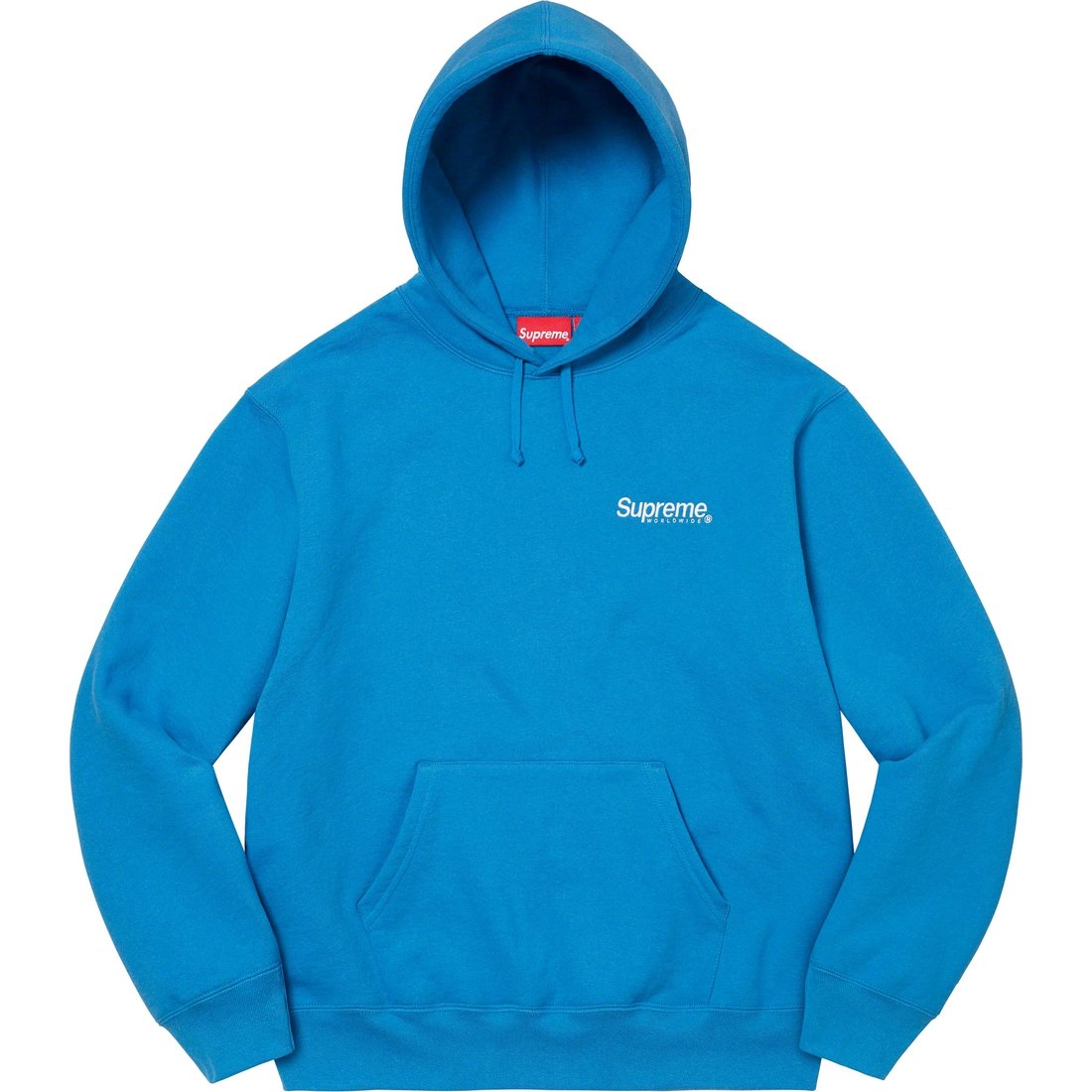 Details on Worldwide Hooded Sweatshirt Blue from spring summer 2023 (Price is $158)