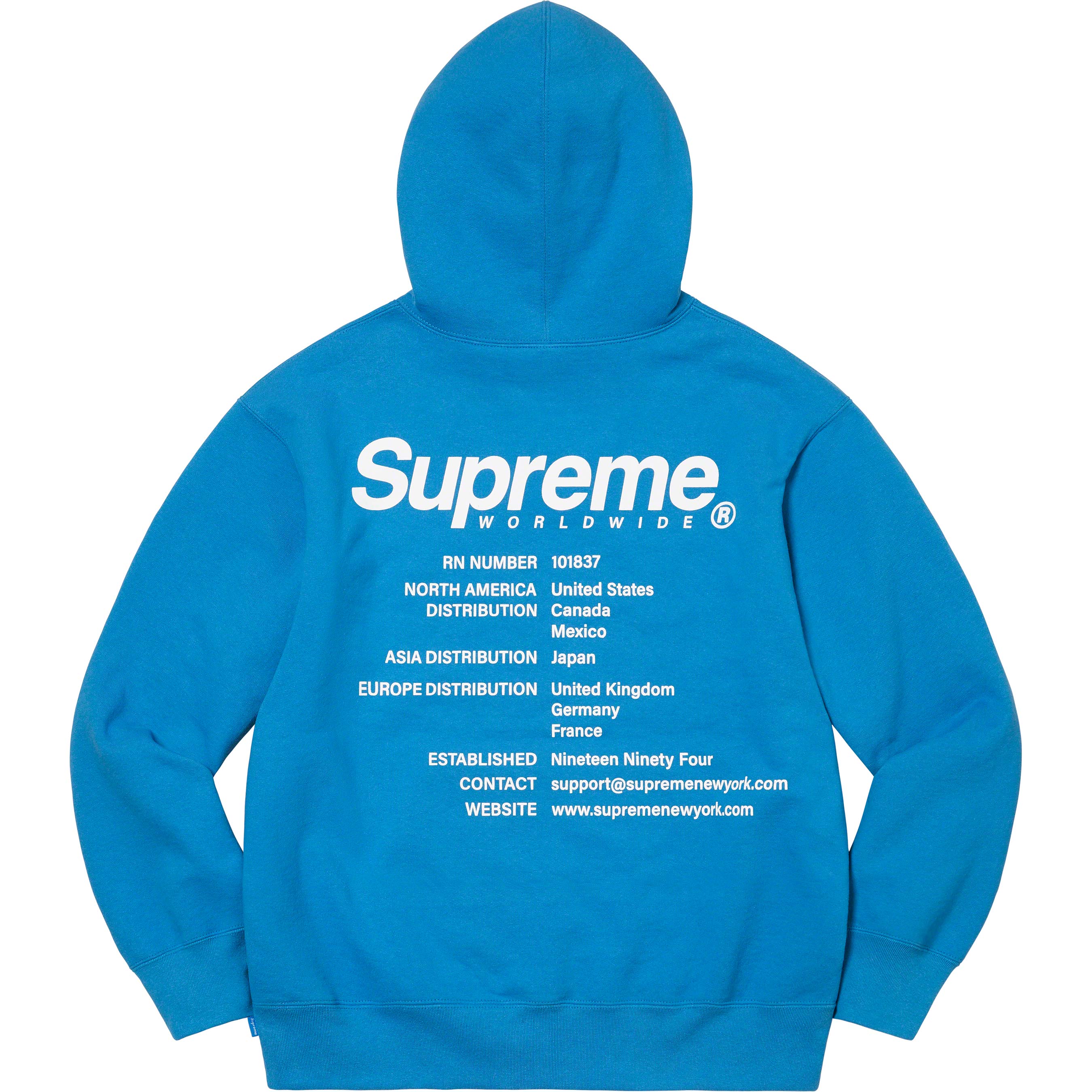 Supreme, Other, 26 Blue Supreme Hoodie