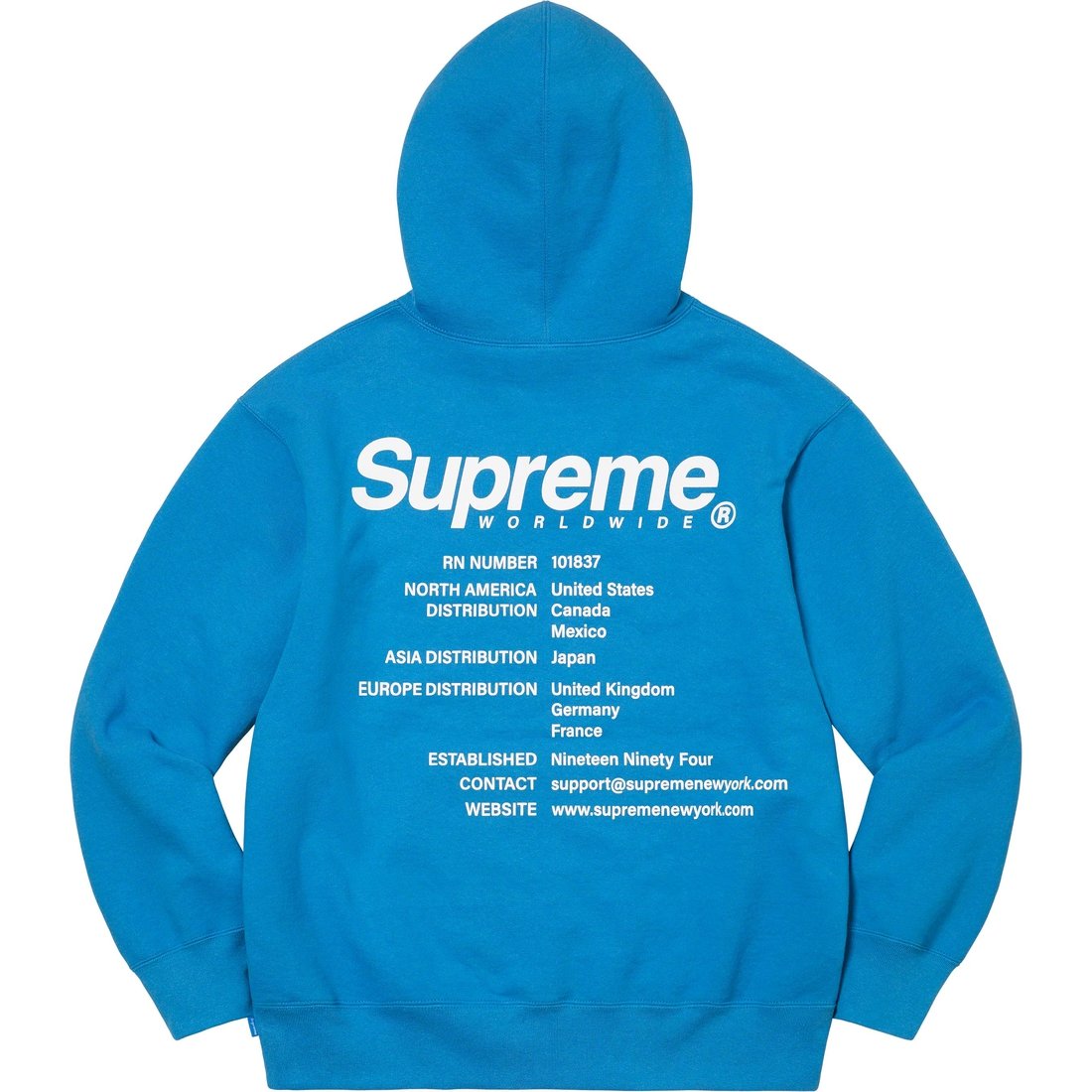 Worldwide Hooded Sweatshirt - spring summer 2023 - Supreme