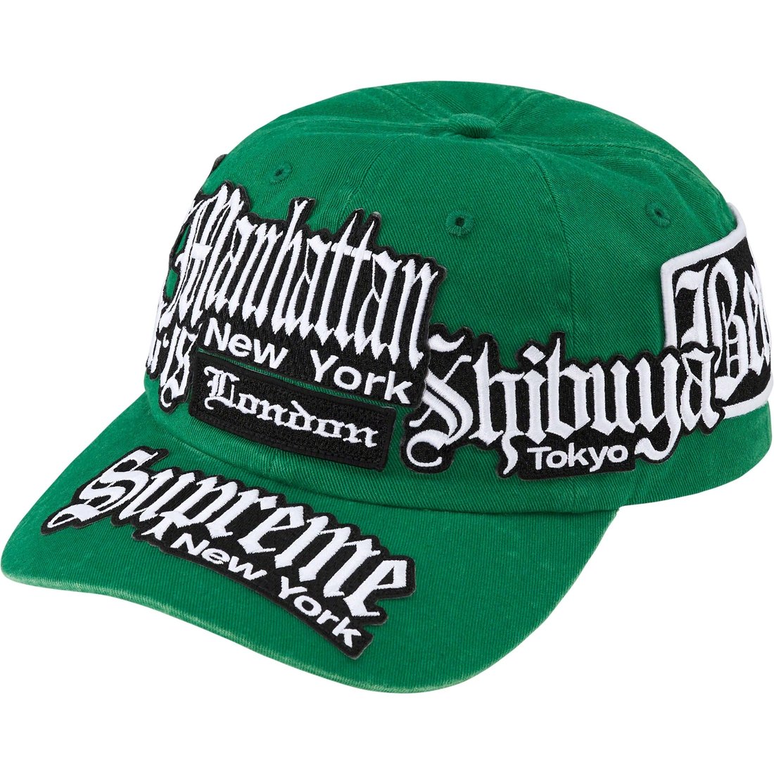 Details on City Patches 6-Panel Green from spring summer
                                                    2023 (Price is $54)