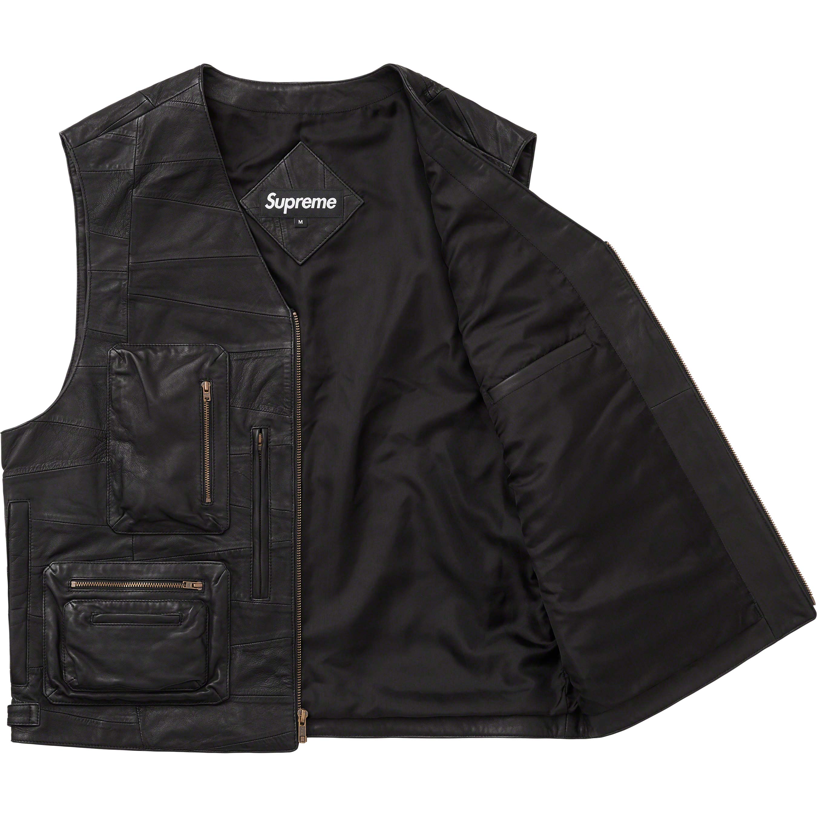 Patchwork Leather Cargo Vest - spring summer 2023 - Supreme