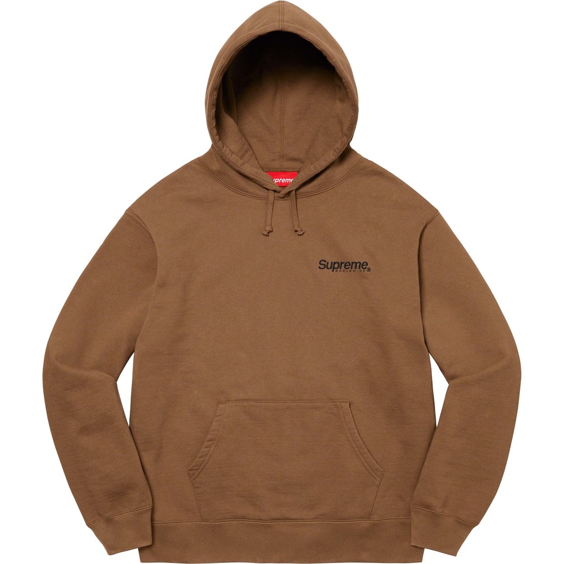 Details on Worldwide Hooded Sweatshirt Olive Brown from spring summer 2023 (Price is $158)