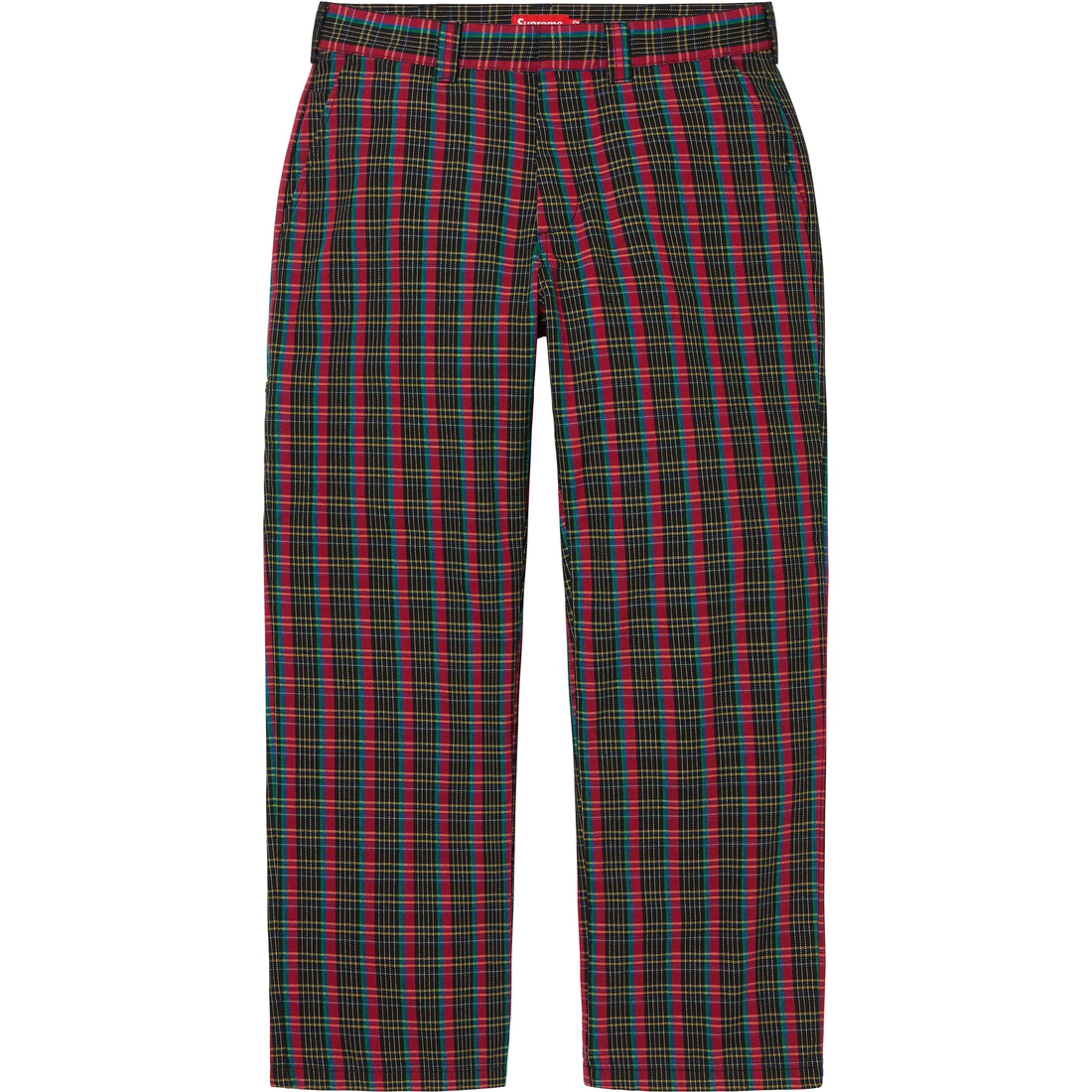 Details on Work Pant Red Plaid from spring summer
                                                    2023 (Price is $128)