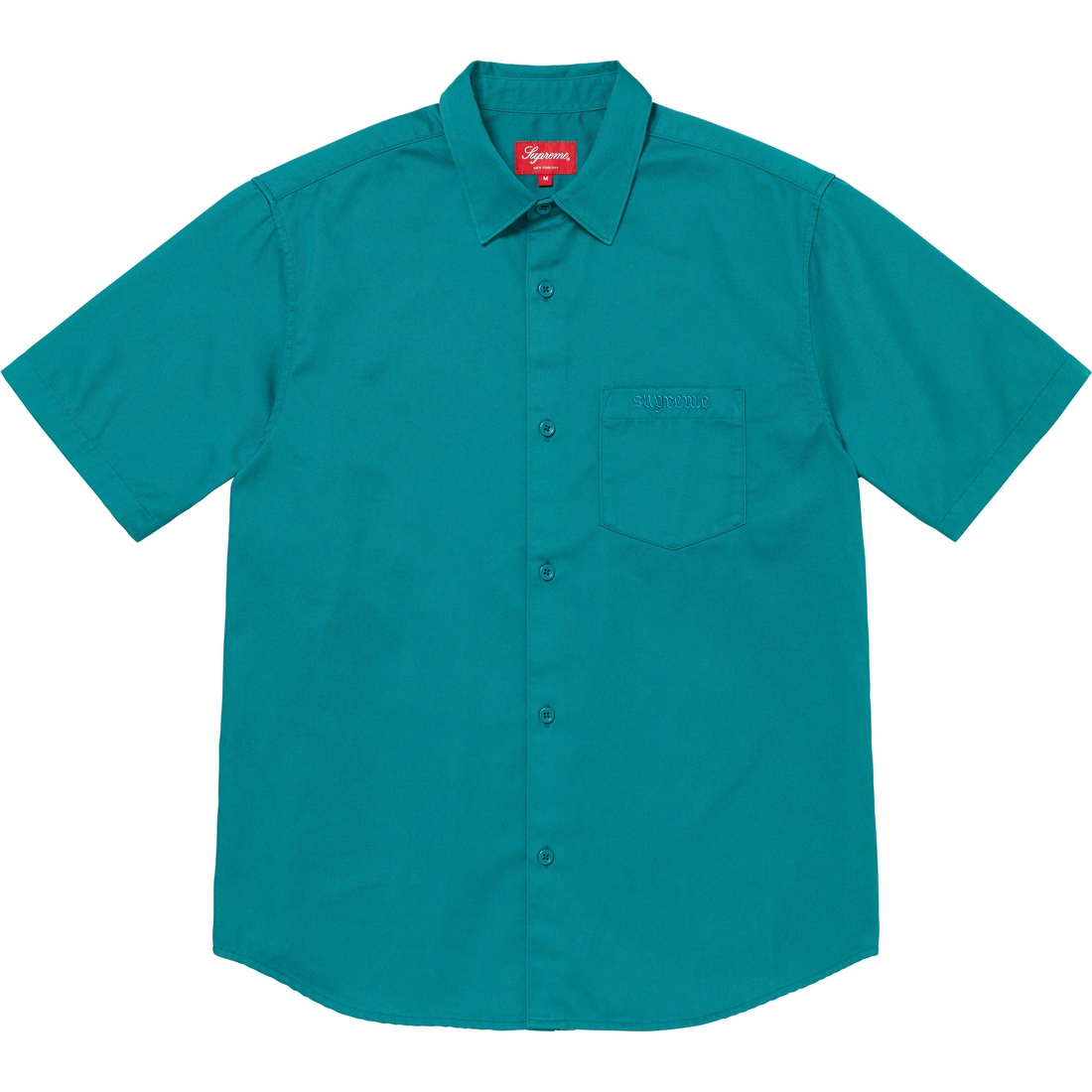 Details on Croc Patch S S Work Shirt Teal from spring summer
                                                    2023 (Price is $138)