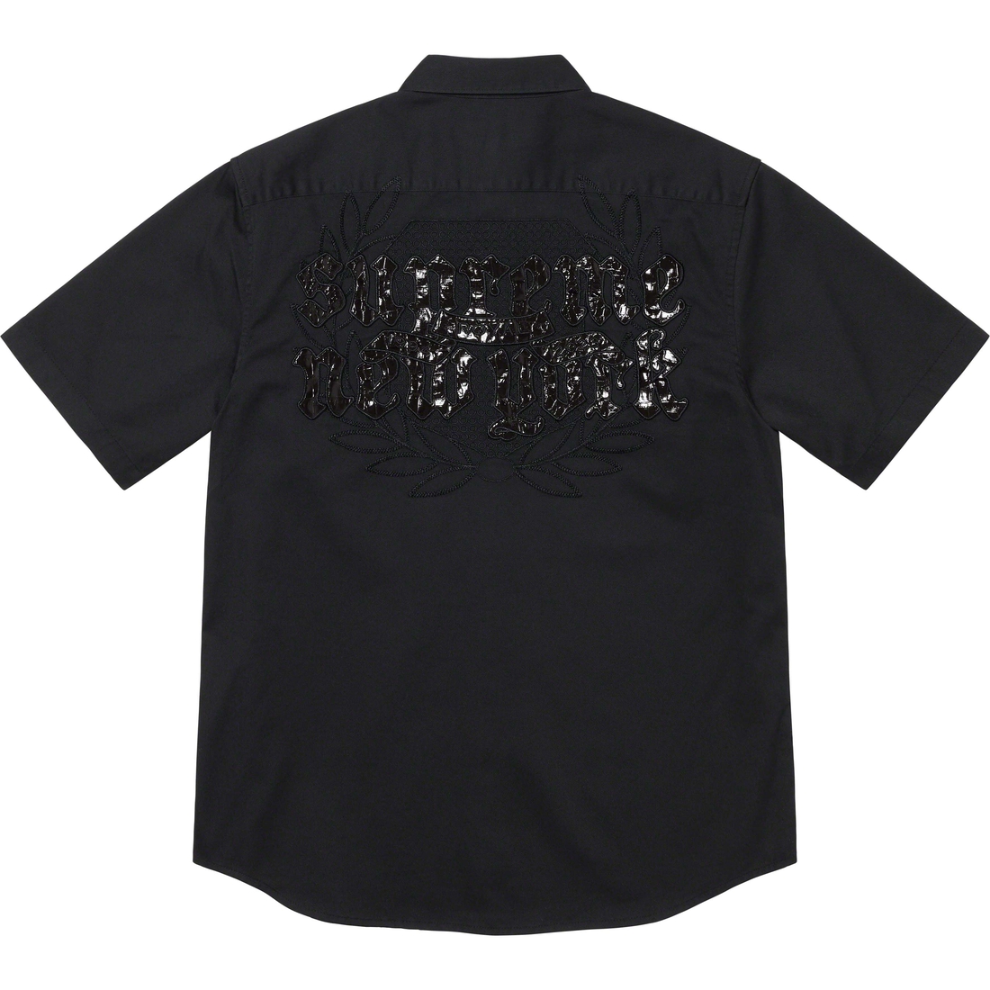 Details on Croc Patch S S Work Shirt Black from spring summer
                                                    2023 (Price is $138)