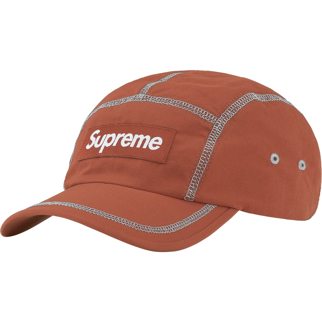 Details on Reflective Stitch Camp Cap Brown from spring summer
                                                    2023 (Price is $54)