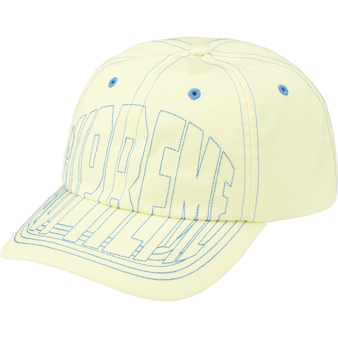 Details on Visor Stitch 6-Panel Light Yellow from spring summer
                                                    2023 (Price is $48)