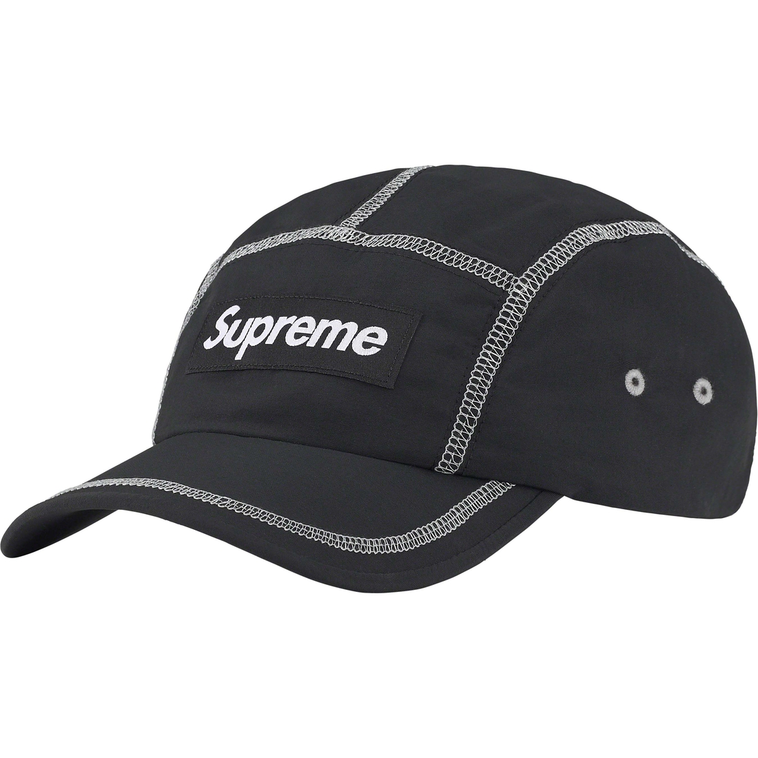 Details on Reflective Stitch Camp Cap Black from spring summer
                                                    2023 (Price is $54)