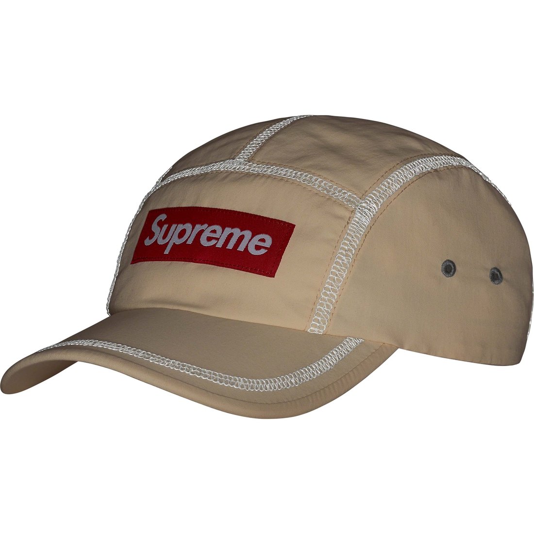 Details on Reflective Stitch Camp Cap Natural from spring summer
                                                    2023 (Price is $54)