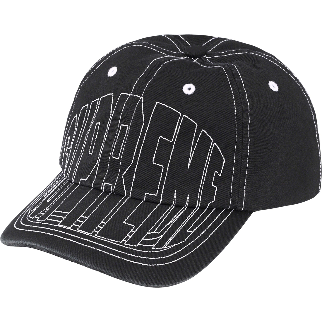 Details on Visor Stitch 6-Panel Black from spring summer
                                                    2023 (Price is $48)