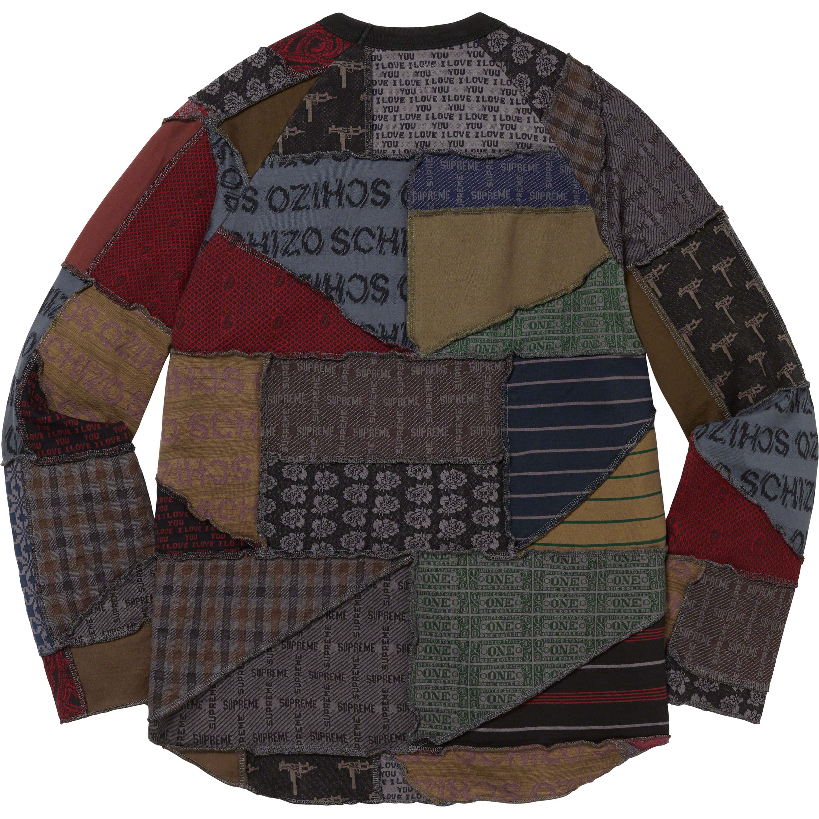 Patchwork Jacquard L S Top - spring summer 2023 - Supreme