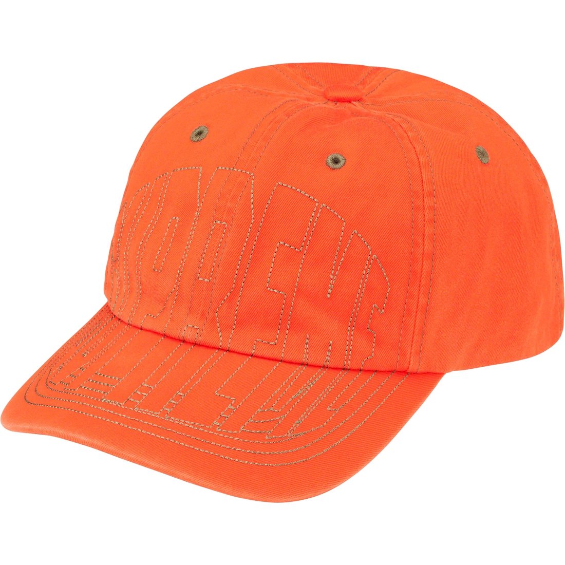 Details on Visor Stitch 6-Panel Orange from spring summer
                                                    2023 (Price is $48)