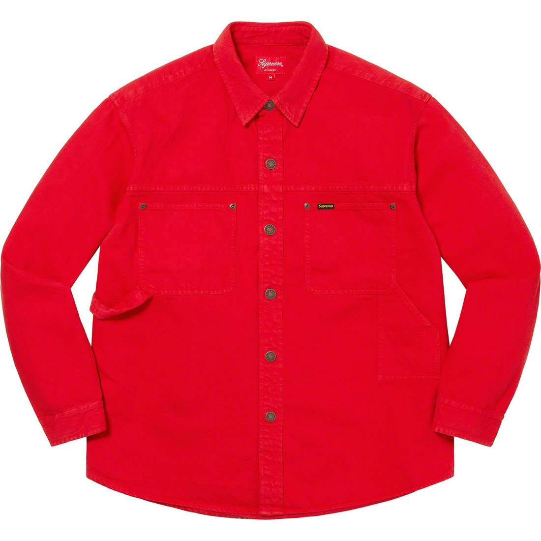 Details on Denim Painter Shirt Red from spring summer 2023 (Price is $138)
