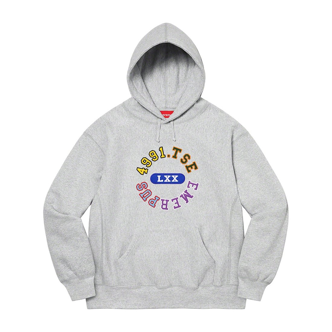 Details on Reverse Hooded Sweatshirt Heather Grey from spring summer
                                                    2023 (Price is $158)