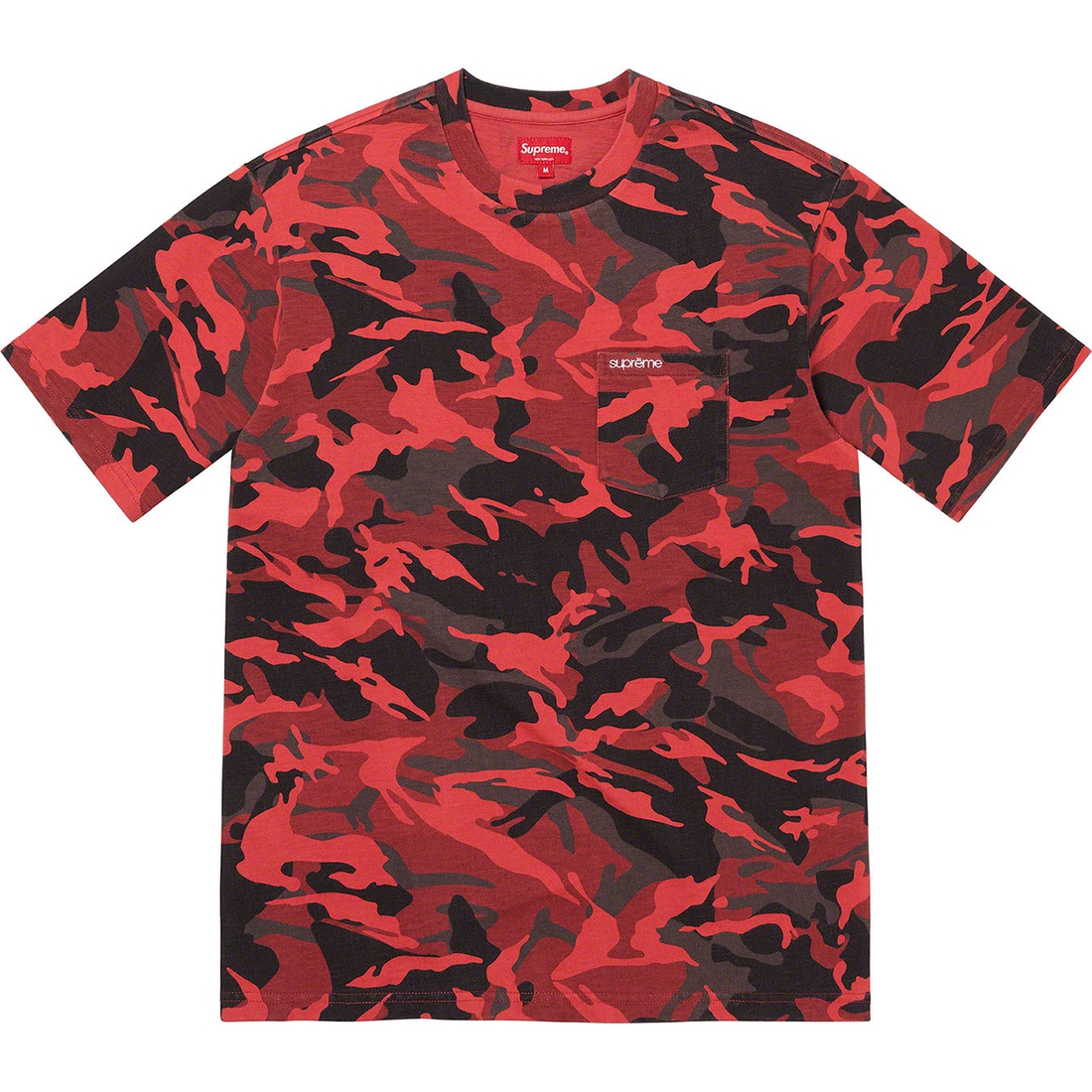 Details on S S Pocket Tee Red Camo from spring summer 2023 (Price is $60)