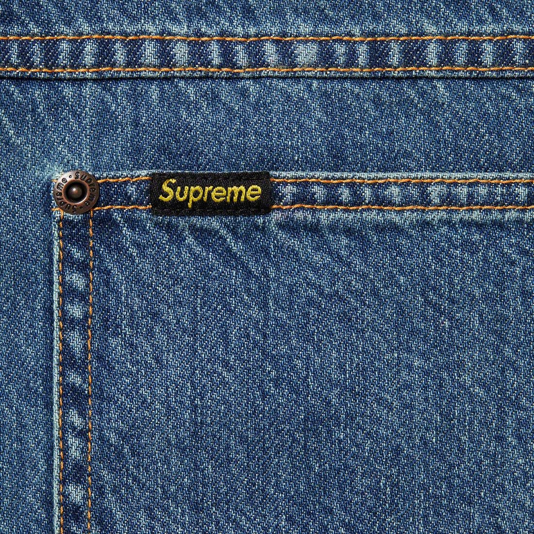Supreme Denim Painter Shirt (SS23) - Indigo - $138