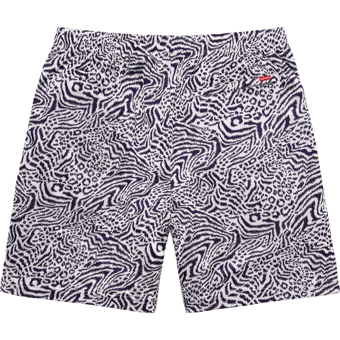 Details on Supreme Umbro Jacquard Animal Print Soccer Short Navy from spring summer
                                                    2023 (Price is $110)