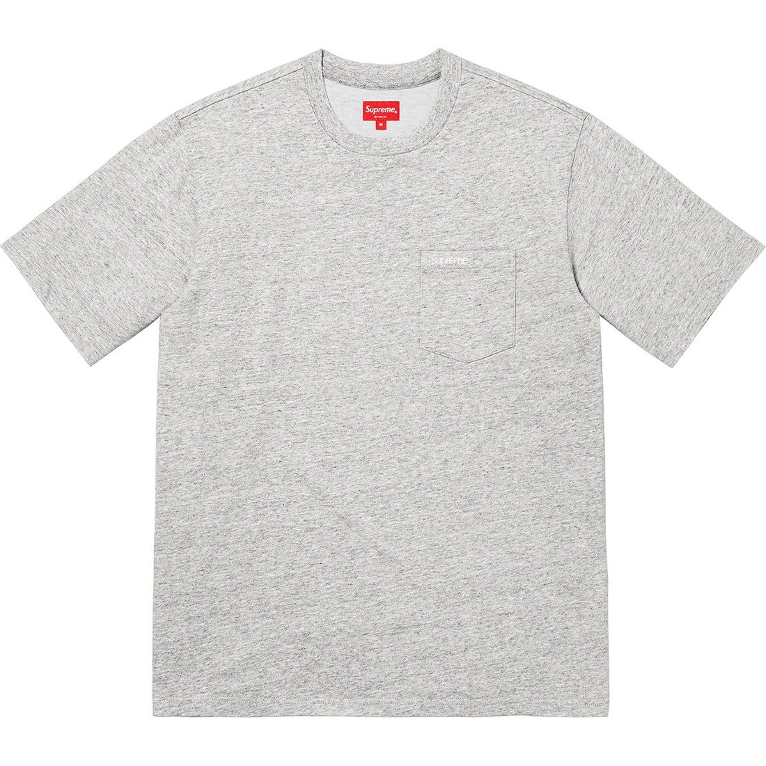 Supreme S S Pocket Tee (SS23) - Heather Grey - $60