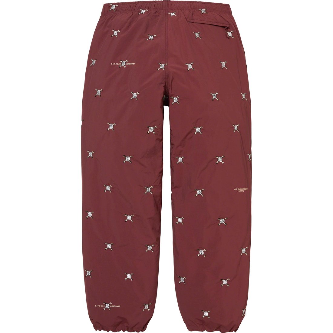 Details on Supreme UNDERCOVER Track Pant Burgundy from spring summer
                                                    2023 (Price is $178)