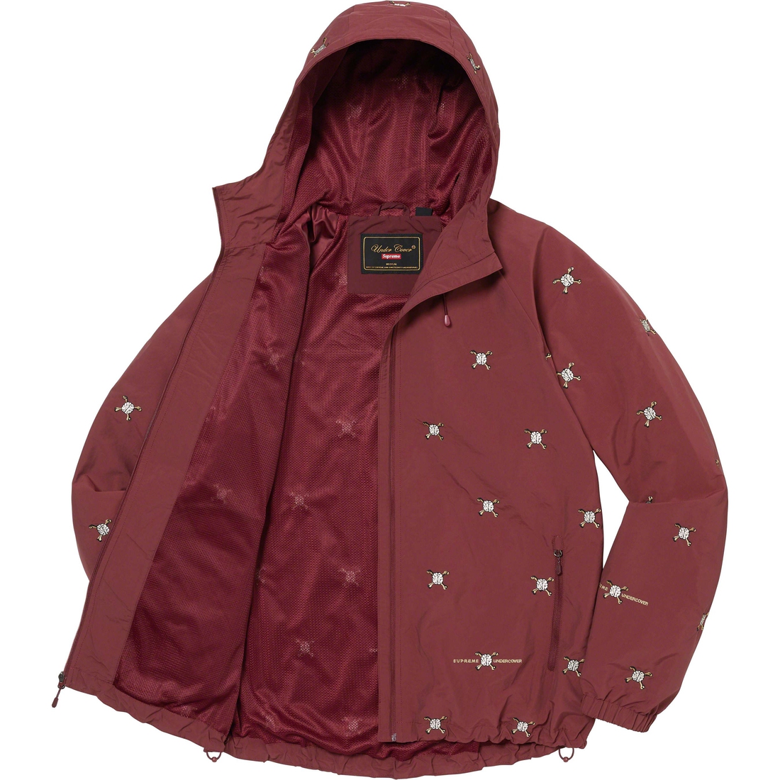 Details on Supreme UNDERCOVER Track Jacket Burgundy from spring summer 2023 (Price is $228)