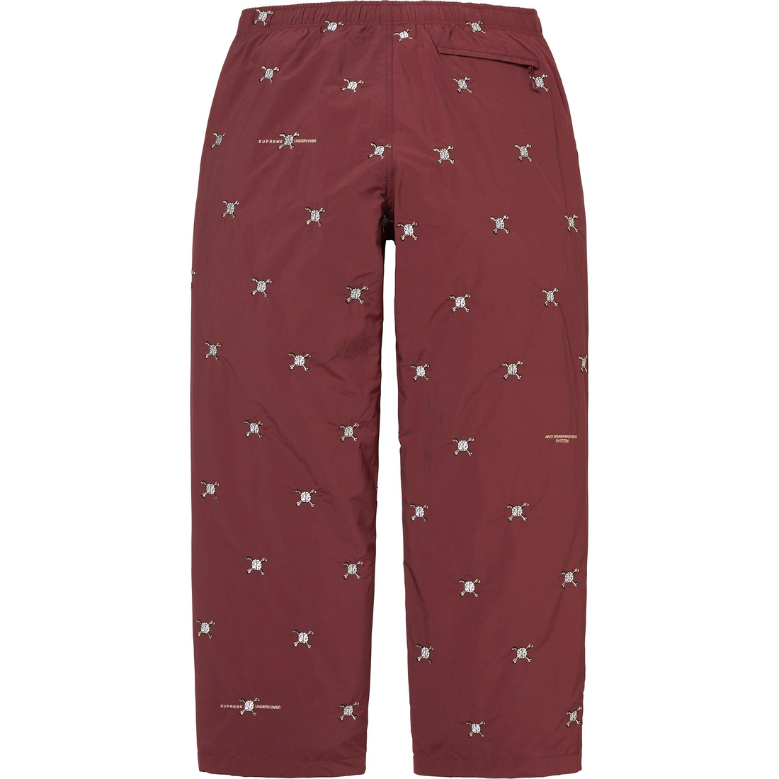 Details on Supreme UNDERCOVER Track Pant Burgundy from spring summer 2023 (Price is $178)