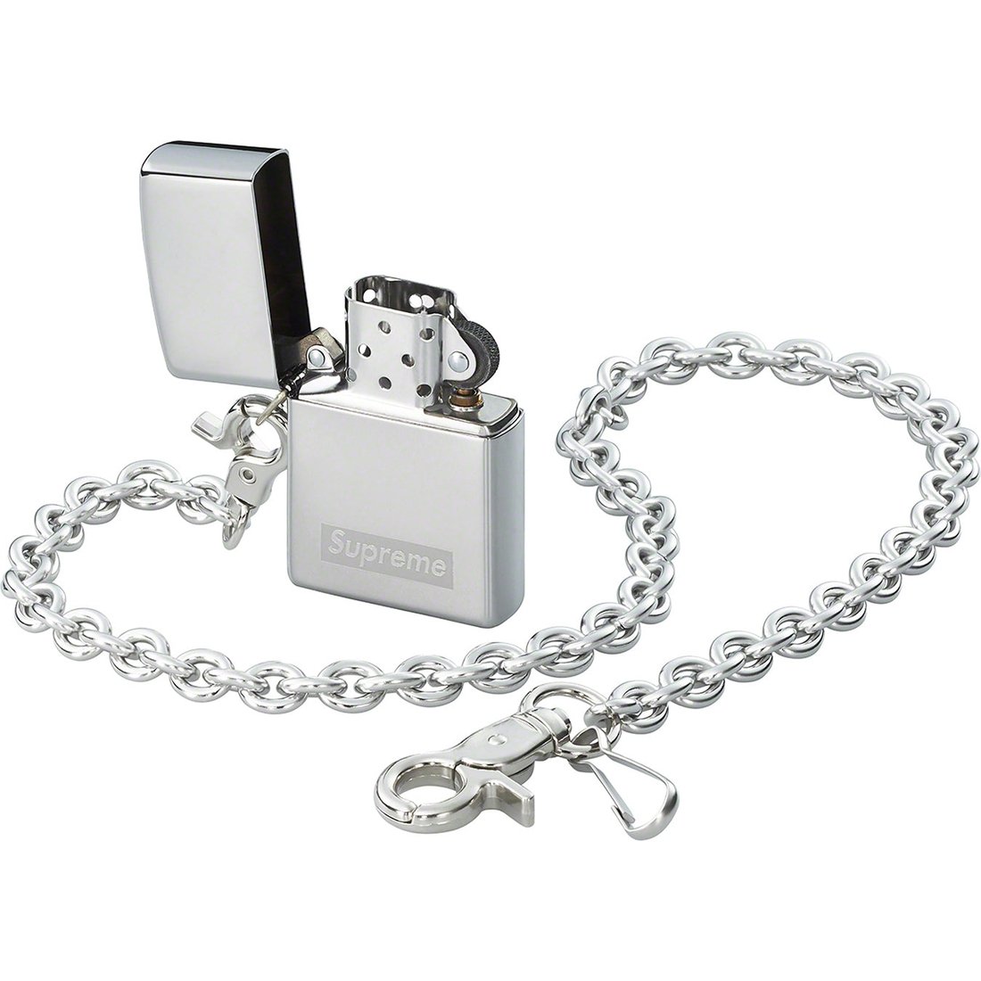 Details on Chain Zippo Silver from spring summer
                                                    2023 (Price is $72)