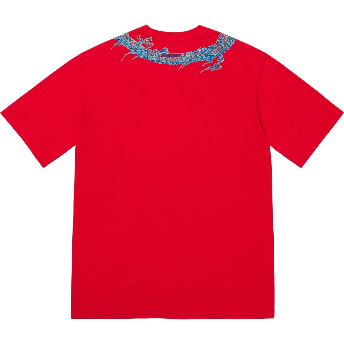 Details on Dragon Wrap S S Top Red from spring summer 2023 (Price is $88)