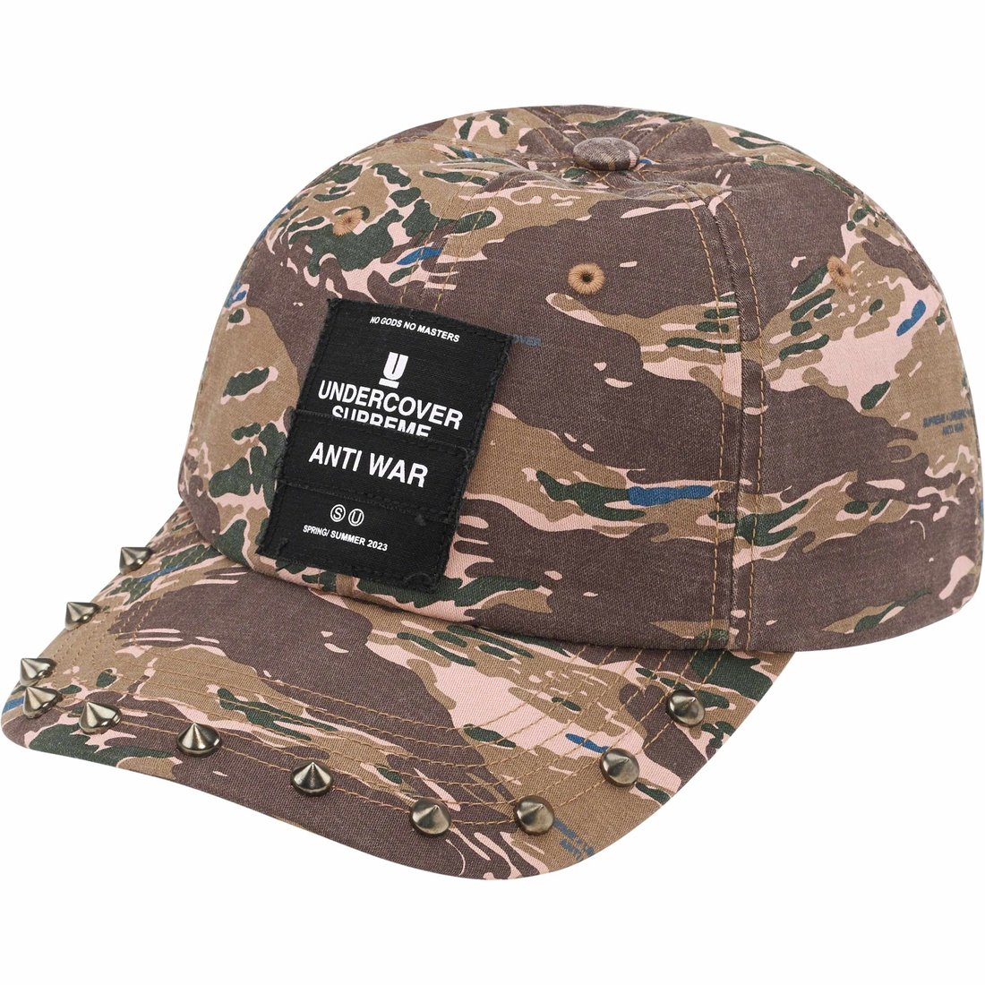 Details on Supreme UNDERCOVER Studded 6-Panel Brown Camo from spring summer
                                                    2023 (Price is $58)