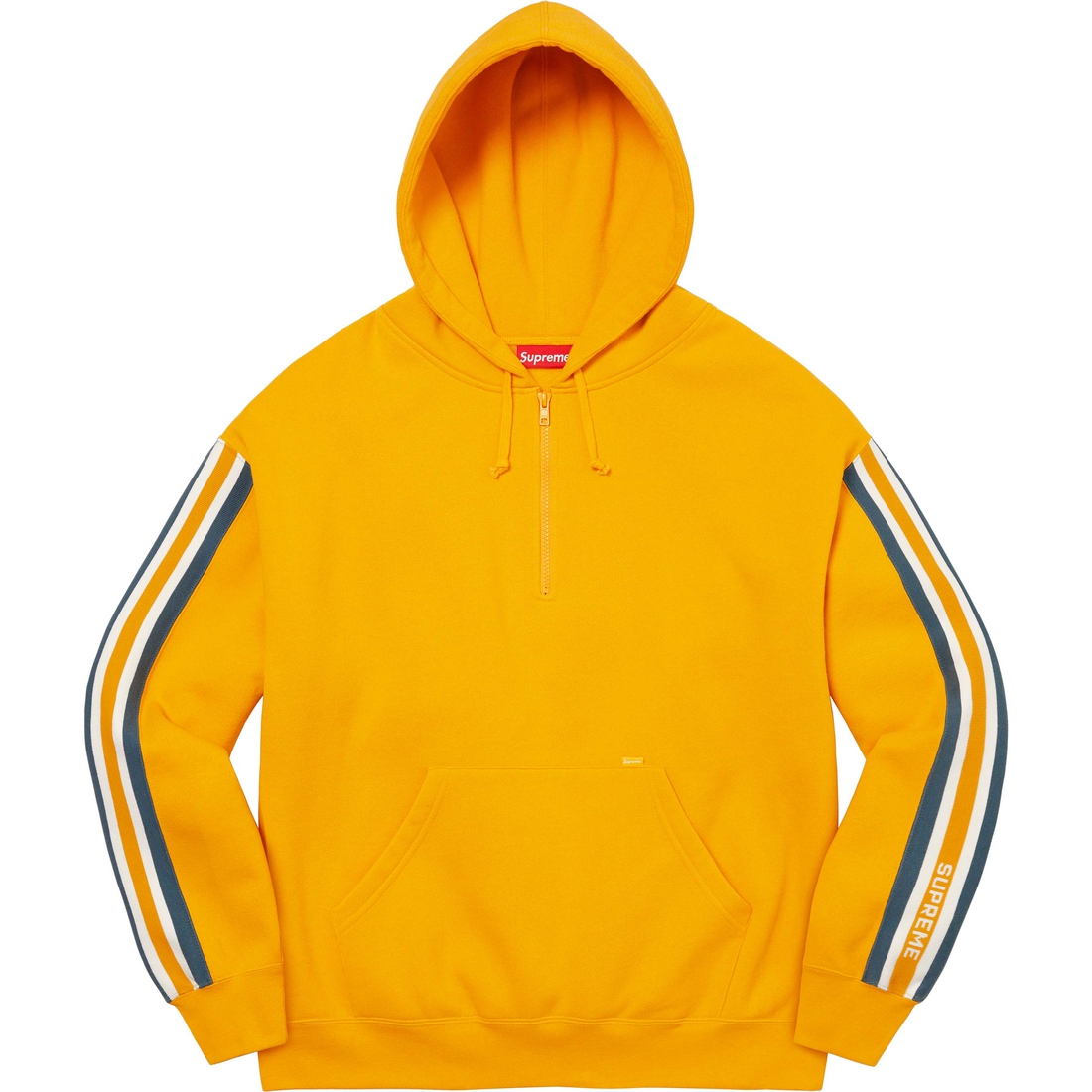 Details on Half Zip Hooded Sweatshirt Bright Gold from spring summer
                                                    2023 (Price is $158)
