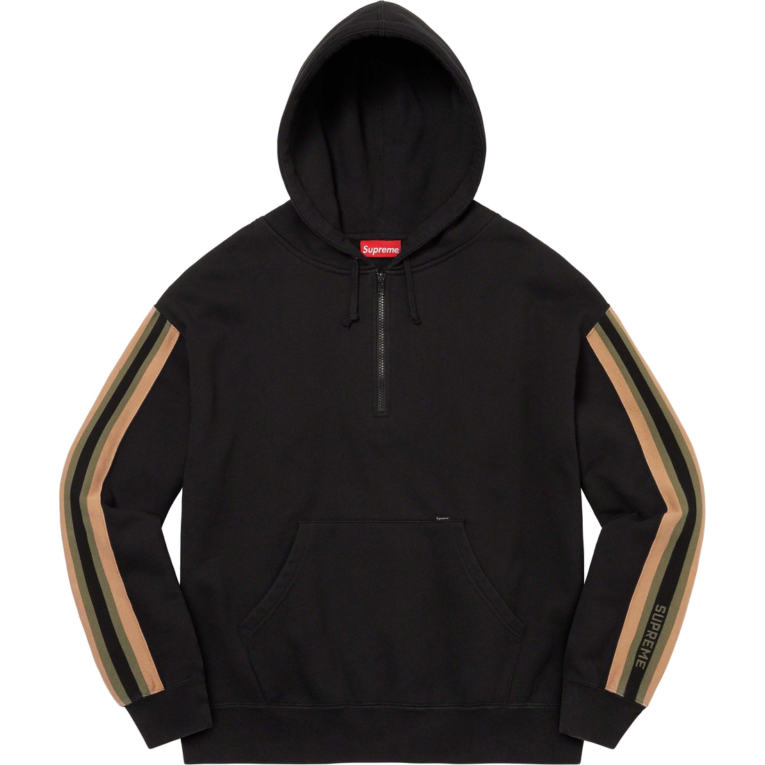Details on Half Zip Hooded Sweatshirt Black from spring summer
                                                    2023 (Price is $158)