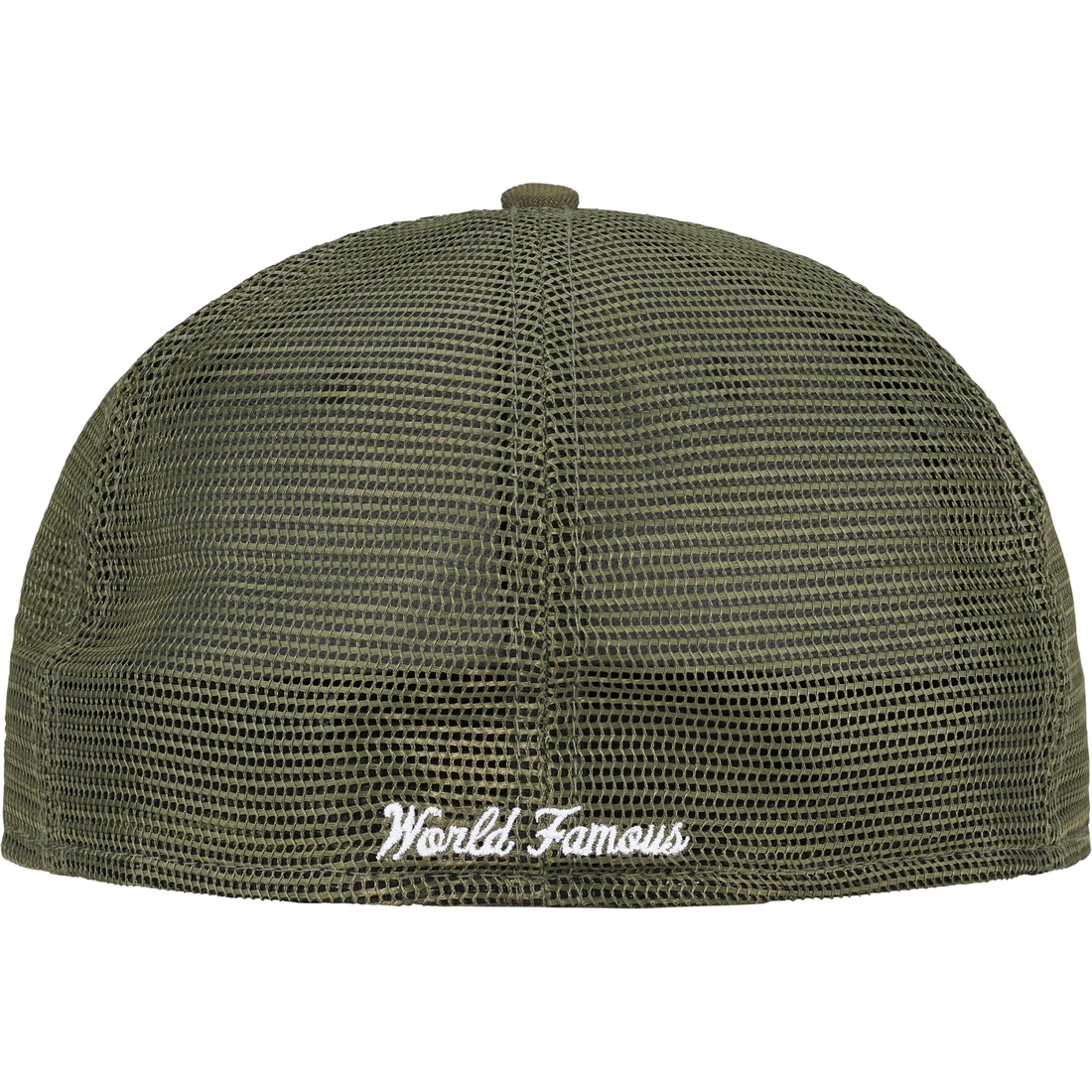 Details on Box Logo Mesh Back New Era Olive from spring summer
                                                    2023 (Price is $50)