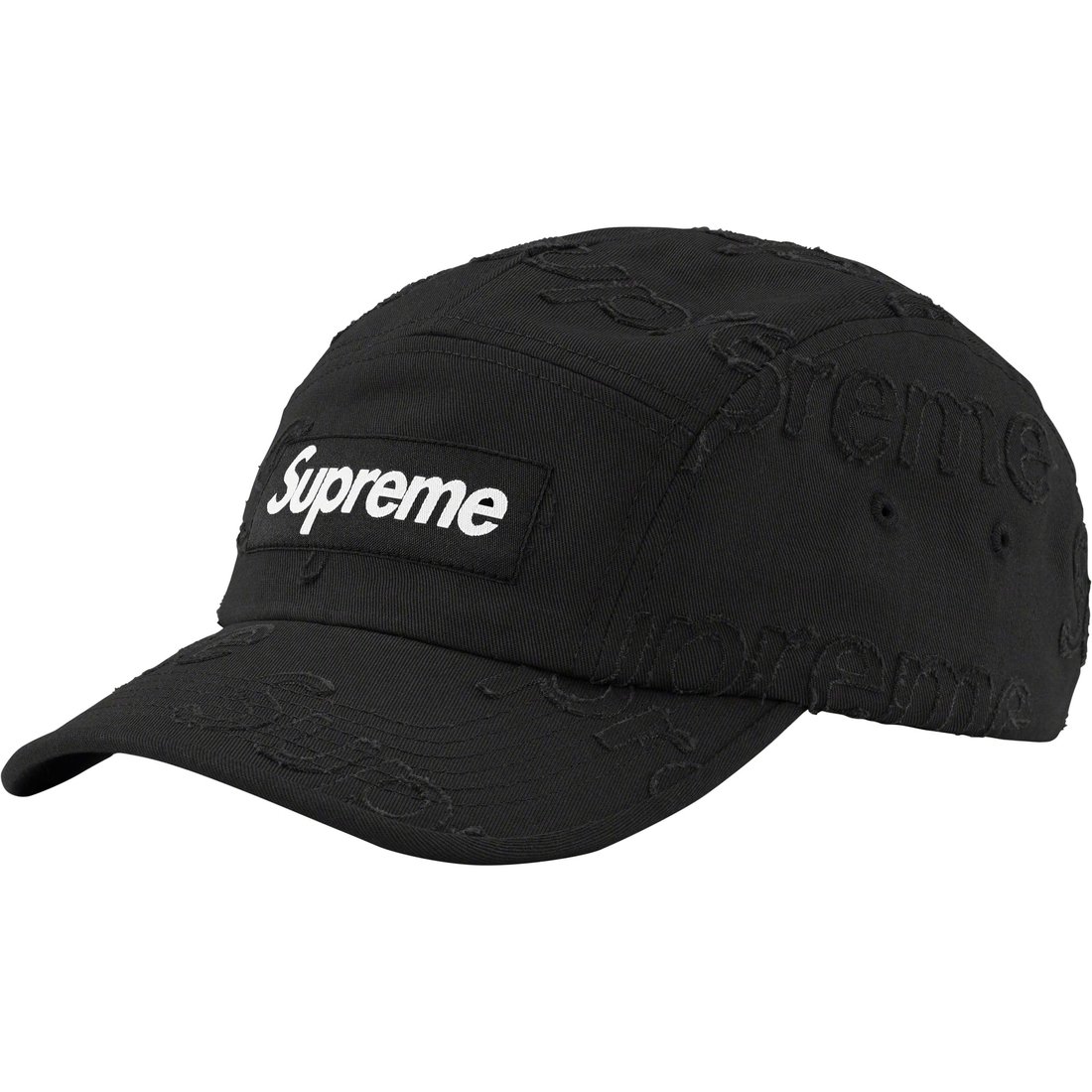 Details on Lasered Twill Camp Cap Black from spring summer
                                                    2023 (Price is $58)